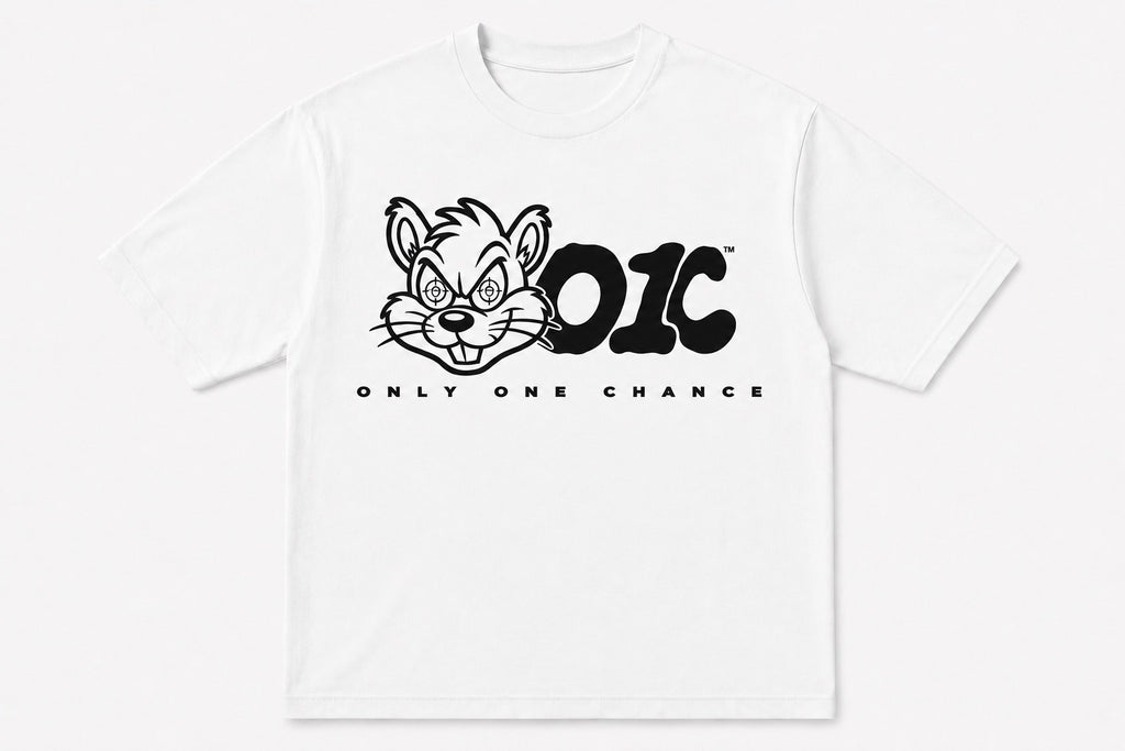 Only One Chance Box logo T-shirt (Black)